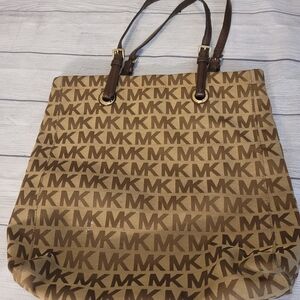 Michael Kors Signature Brown and Tan Tote